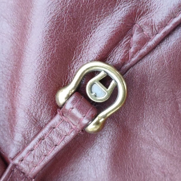 Etienne Aigner Vintage Ladies Luxury Leather 3/4 Coat(Above Thighs) - Picture 15 of 17